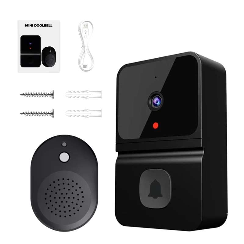P82D Video Doorbell Voice Night  Camera Door Bells WiFi Alarm Doorbell Two Way Talk For Home Security System