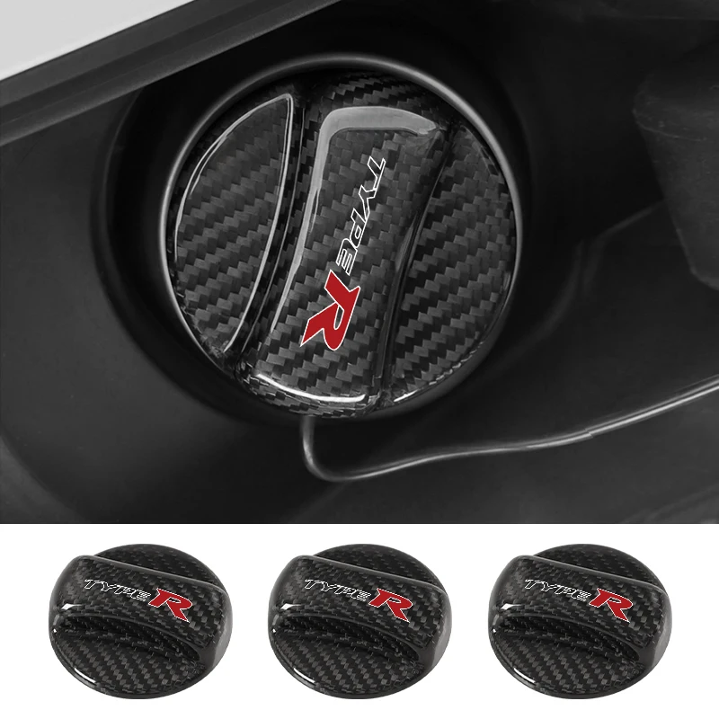 

Fuel Tank Cap Cover Carbon Fiber Car Gas Fuel Oil Tank Cap Cover Car Accessories for Honda CRV Civic Accord HRV Passport Vezel