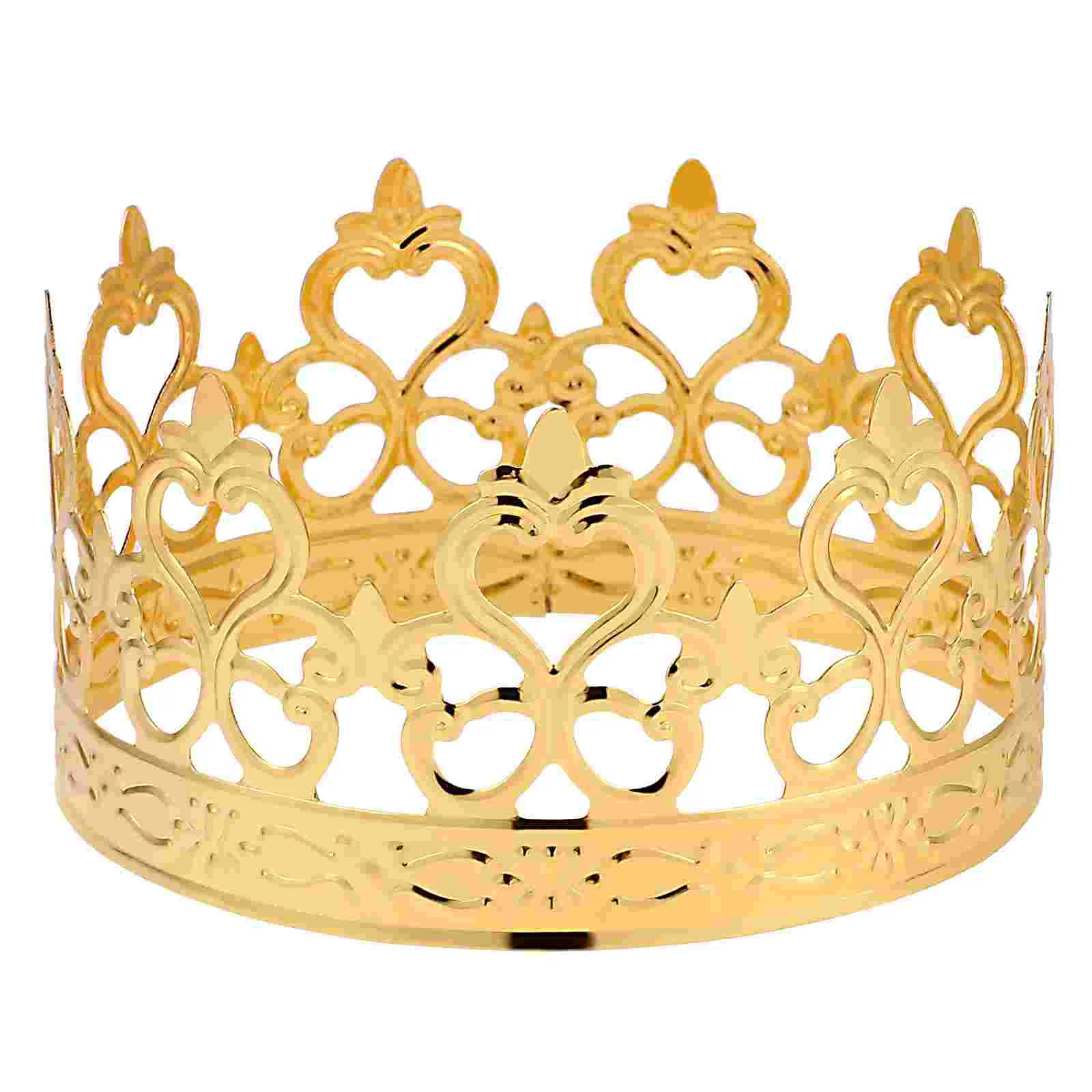 

Cake Decoration Gold Kidseyes Candymini Babies King Party Tiara Wedding Accessory Ornament Rhinestone Birthday Decor Accessories