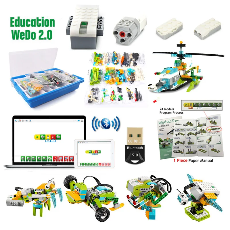 Новый технический Строительный набор WeDo 3,0 для робототехники, строительные блоки, совместимые с Wedo 2,0, Обучающие игрушки «сделай сам», подарки Новый технический Строительный набор WeDo 3,0 для робототехники, строительные блоки, совместимые с Wedo 2,0, Обучающие игрушки «сделай сам», подарки