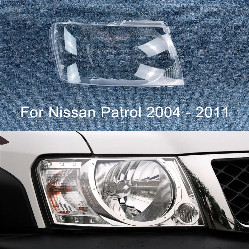 

Налобный фонарь для Nissan патруль 2004 ~ 2011, накладка на фару, автомобильная зеркальная замена, автомобильный корпус, объектив проектора