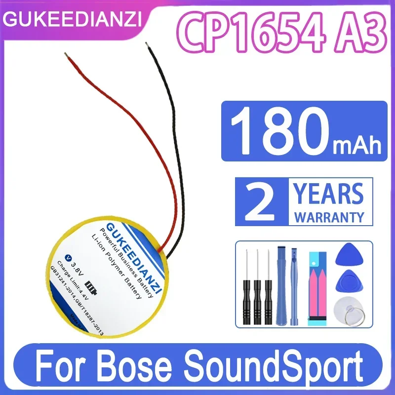 Сменный аккумулятор CP1654 A3 180 мАч для Bose SoundSport Wireless soundsport Pulse Batteries