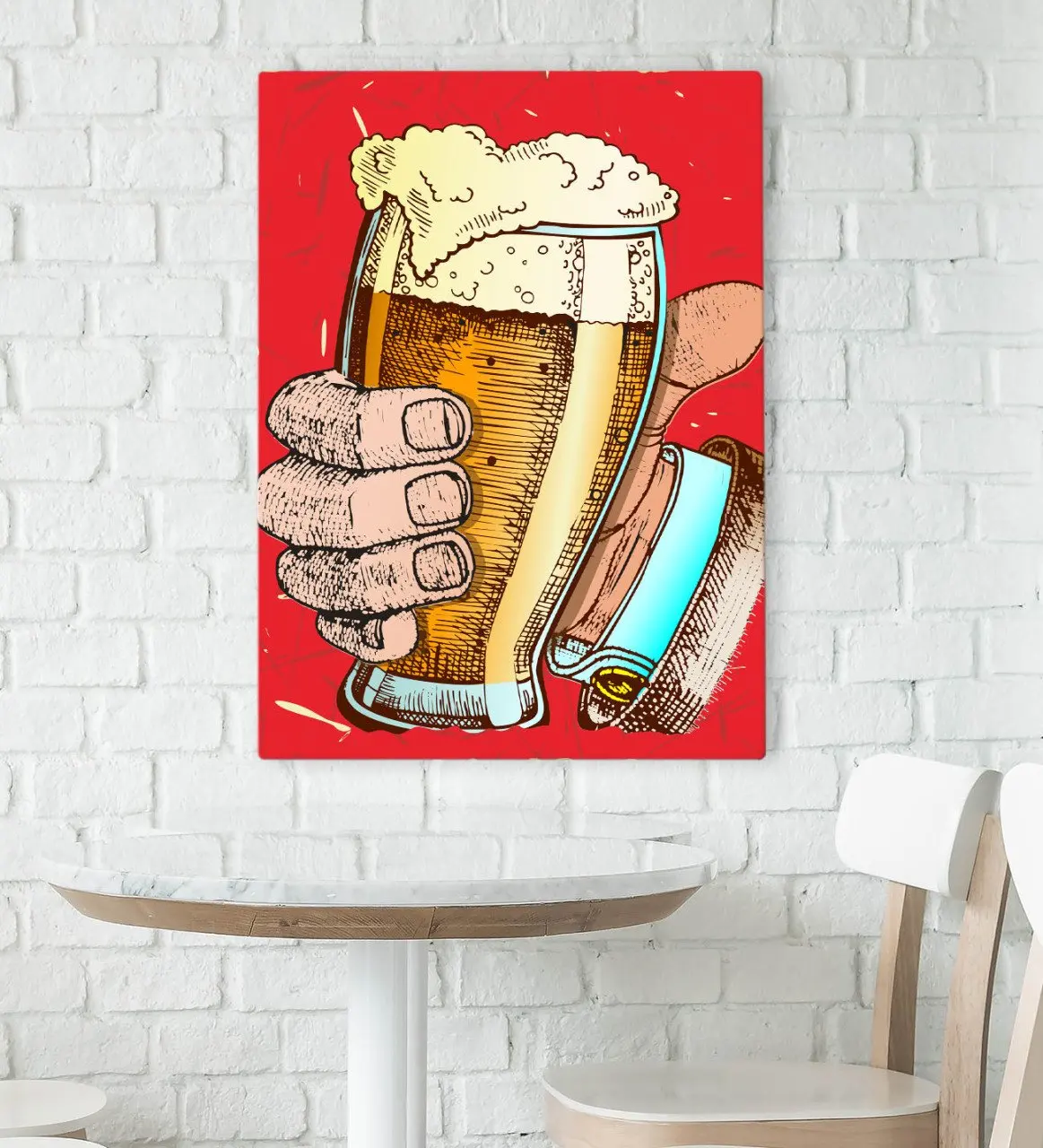 

BK Подарочный холщовый стол для кафе, бара и ресторана konsepli 70x100 см-31