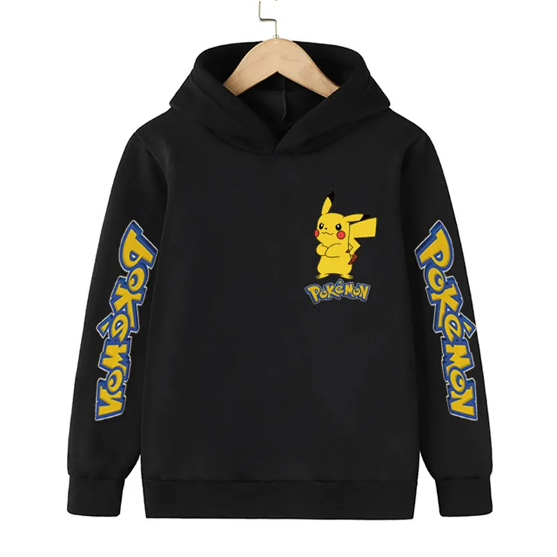 

New Spring Autumn Pokemon Hoodies Boys Girls Long Sleeve Casual Coat Baby Clothes