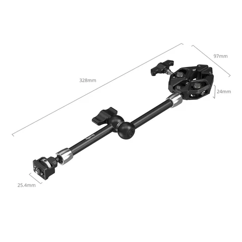 SmallRig Magic Arm с зажимом в форме краба, винт 1/4 дюйма-20, максимальная нагрузка 1,5 кг для экшн-камеры, монитор GoPro Insta360 DJI