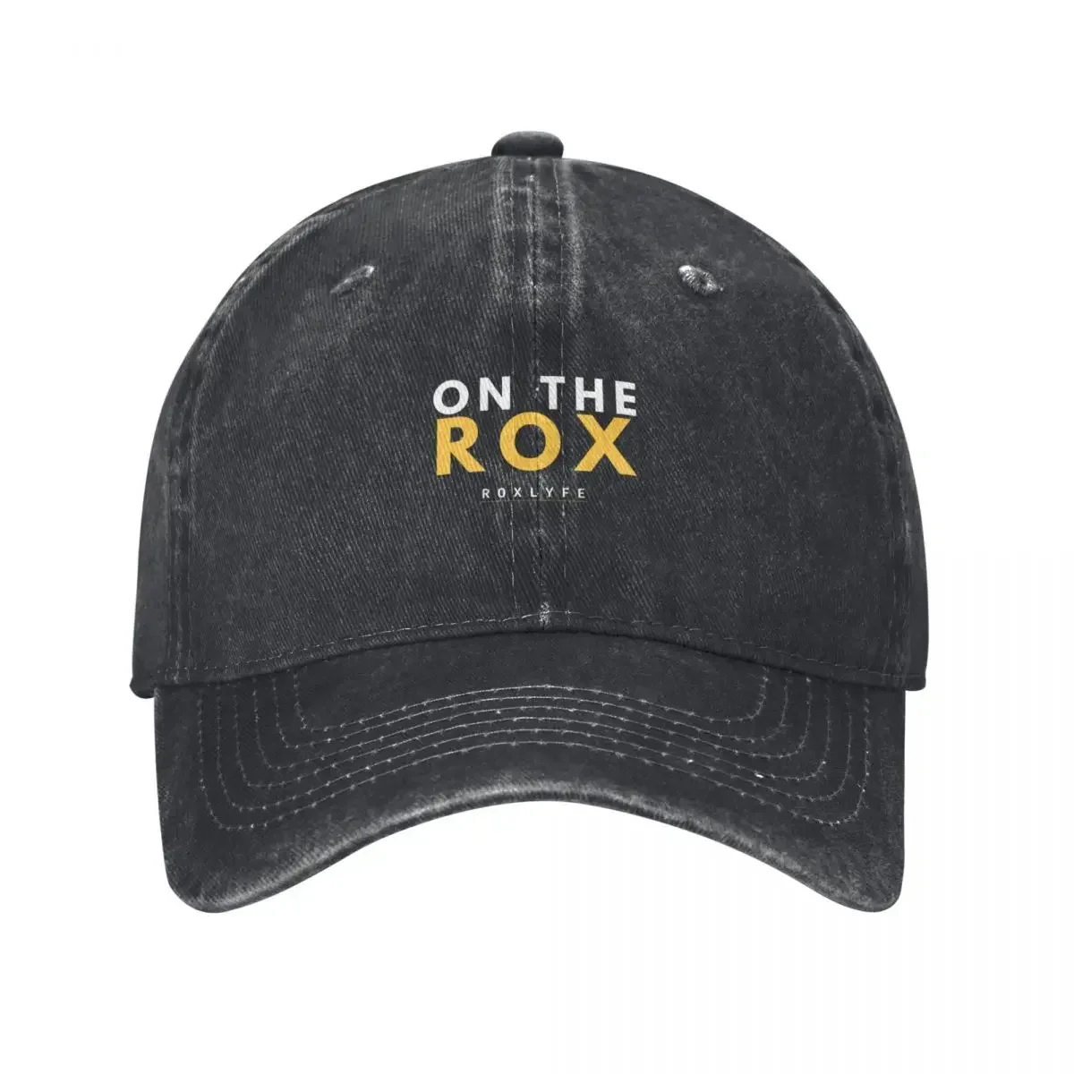 Фото Бейсболка HYROX - On the ROX (белый текст) - Rox Lyfe - для фанатов и спортсменов HYROX, пляжная, женская, для гольфа, мужская №1
