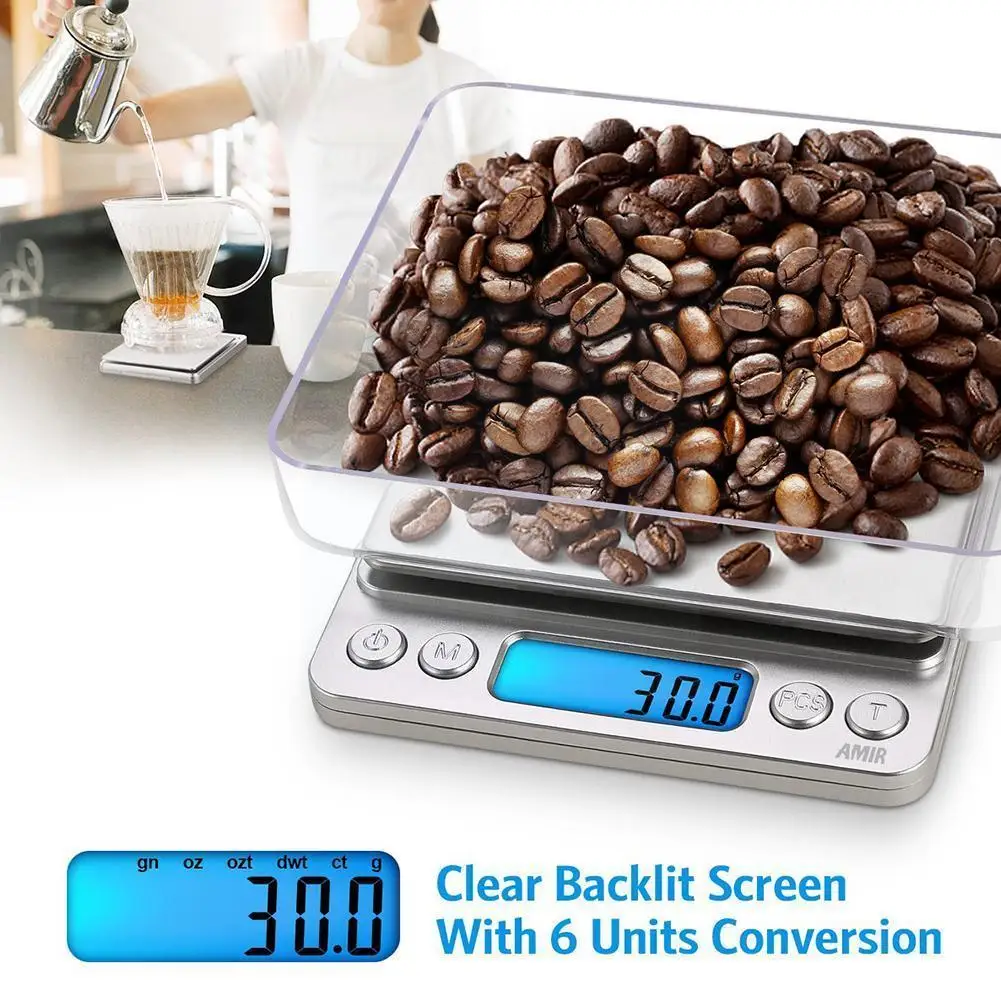 

2000g/0.1g Lcd Portable Mini Electronic Digital Scales Pocket Postal Jewelry Kitchen Balance Scale Weight C4p8