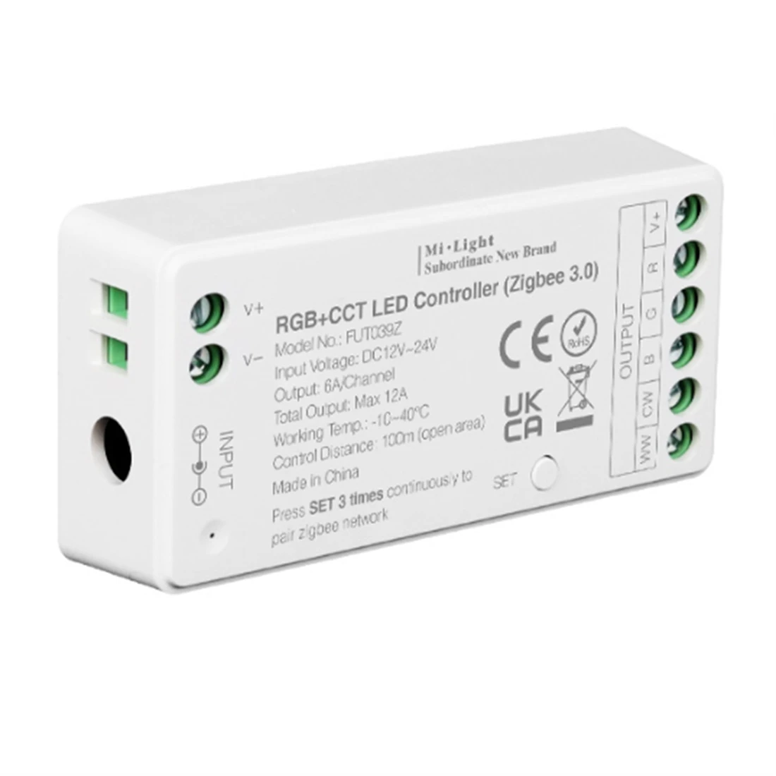 

Zigbee Led Strip Controller for RGB+CCT DC12-24V(E)