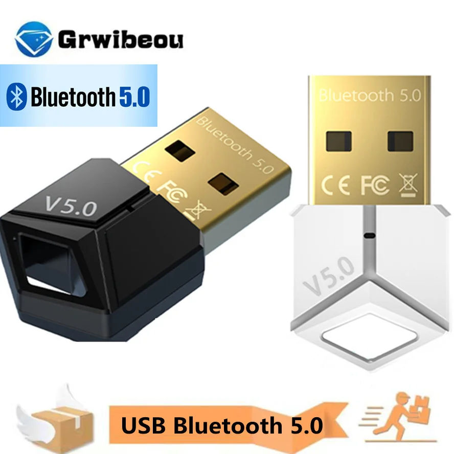 

USB Bluetooth 5.0 Bluetooth 5.0 Adapter Receiver Wireless Bluethooth Dongle Music Mini Bluthooth Transmitter For PC Computer