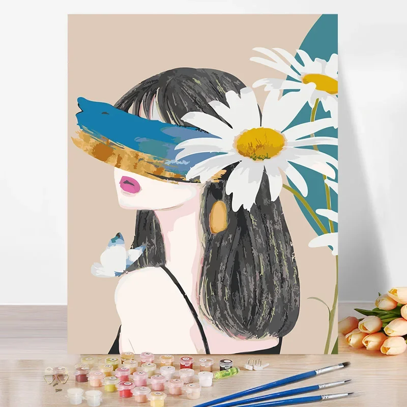 

066911022 Digital oil painting art oil mountain art oil painting living room floor decorative painting