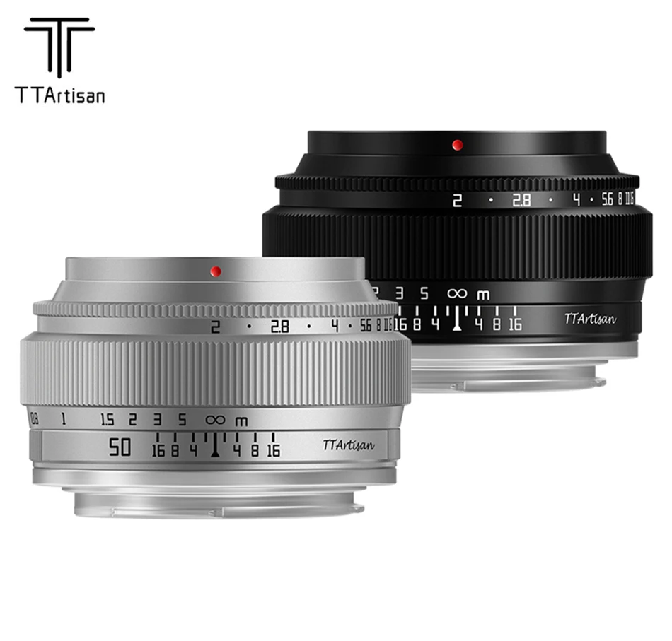 

TTArtisan 50 мм F2 Полнокадровый основной объектив для Sony E Fujifilm XF Canon eos-M RF Nikon Z Leica L Panasonic Olympus M43