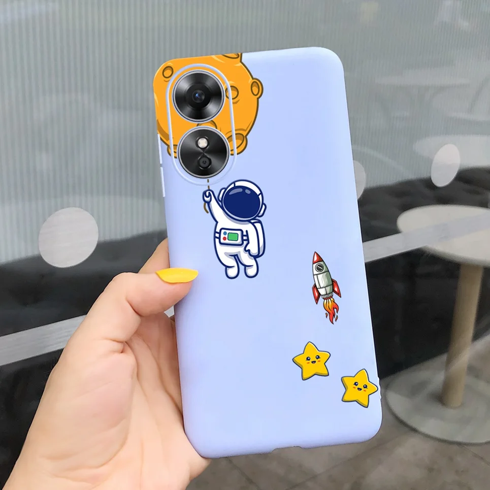 Фото Чехол для Oppo A17 A17K чехол Drago астронавт мозаика модный задний бампер для Oppo A17 CPH2477 Coque Fundas Мягкий силиконовый чехол №4