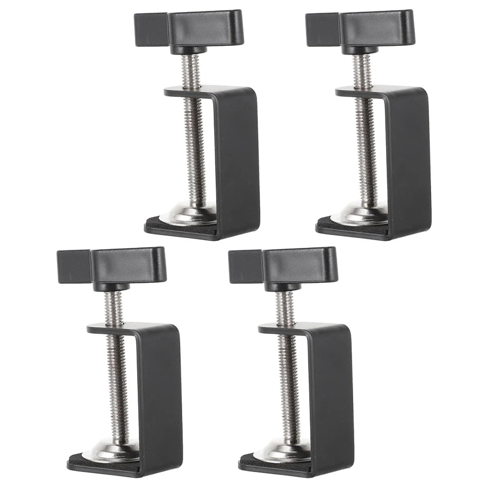 

4 pcs Table Mounting Clamps Universal Tabletop Mounting Clamps Desk Clamp Table Clamp