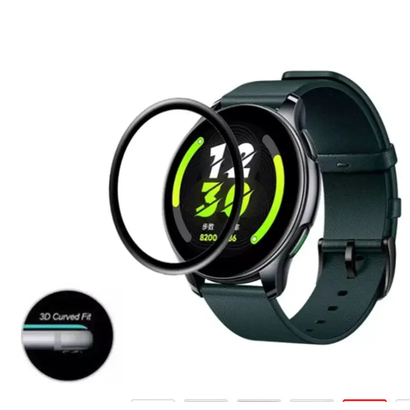 

Защитная пленка для смарт-часов Xiaomi Realme T1, 3D изогнутая полноразмерная прозрачная защитная пленка для экрана, аксессуары