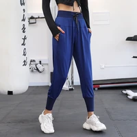 women running sweatpants drawstring training joggers quick dry breathable trousers loose slim yoga fitness pants outdoors slacks