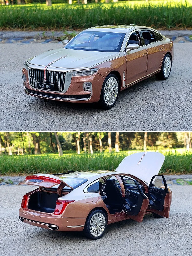Китайская лимузин HongQi H9 украшение для дома имитация изысканных литых и