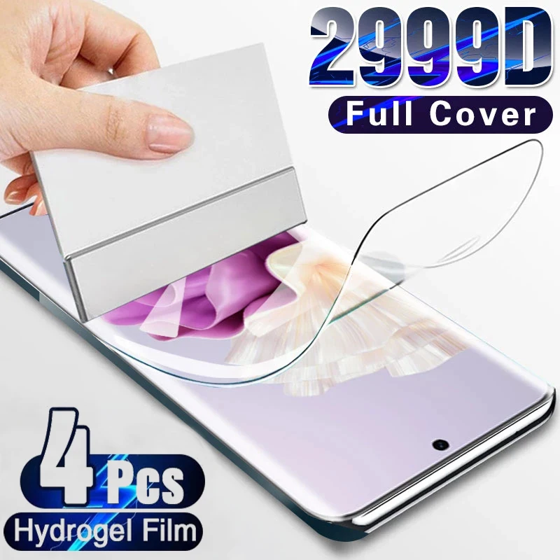 

4PCS Hydrogel Film Full Cover For Samsung Galaxy A50 A51 A52 A53 A70 A71 A72 A73 A12 A21S A52S A33 A54 A20 A40 Screen Protector