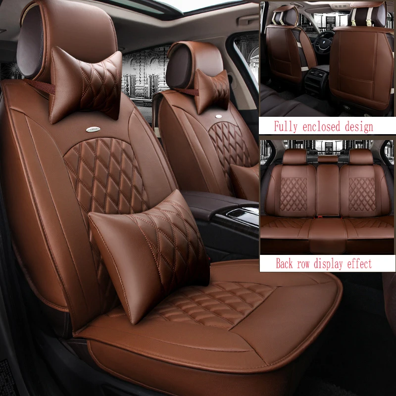 

car seat cover leather for Hyundai santa fe ix25 solaris ix35 accent elantra tucson Genesis Veracruz i30 veloster sonata