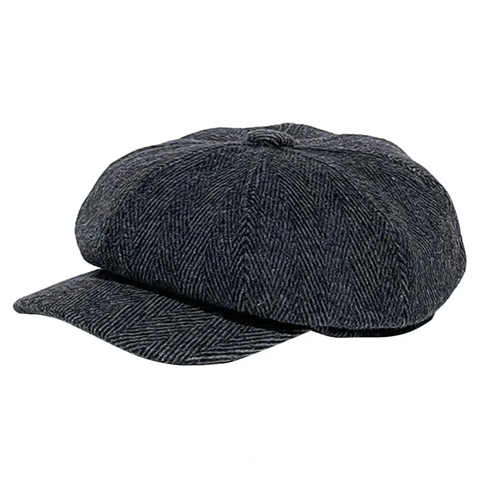 

Comfortable Painter Hat Sun Protection No Odor All-Match Men Beret Cap Painter Hat Polyester Winter Hat for Camping