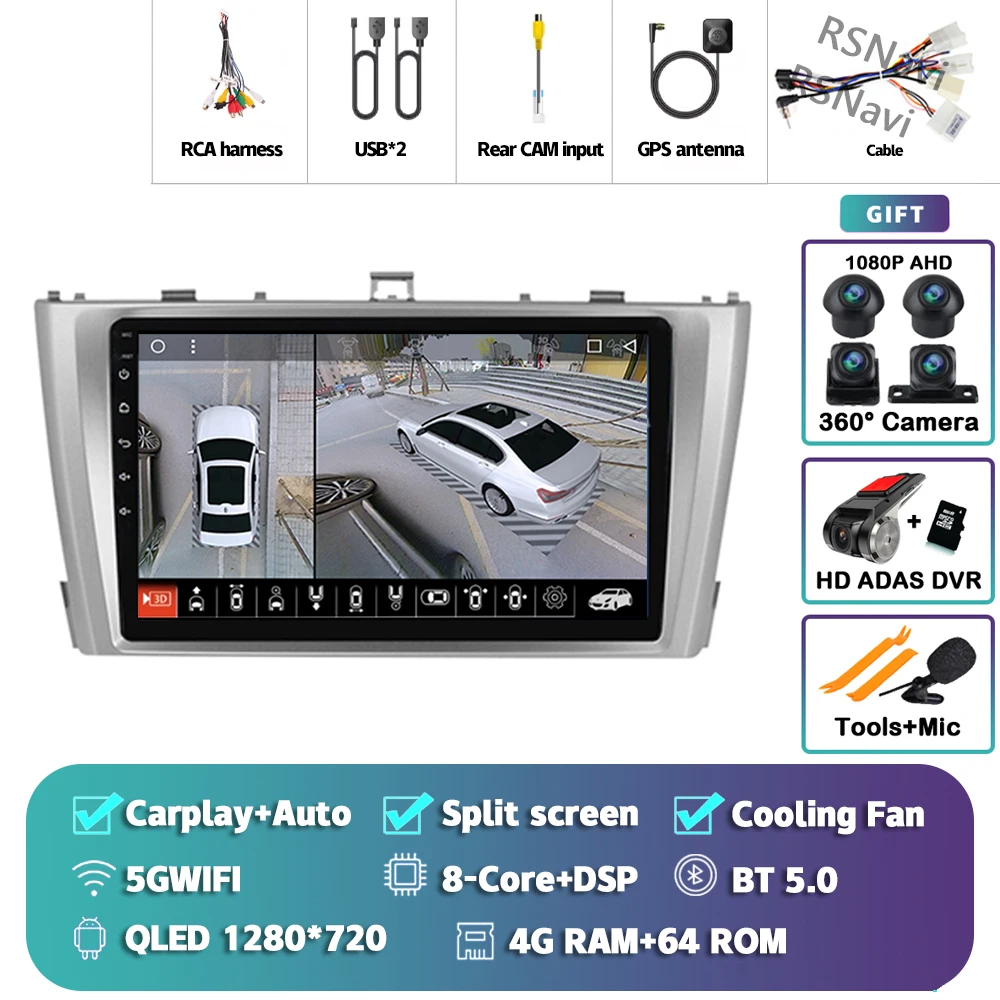 

Автомобильный радиоприемник Android 15 для Toyota Avensis T27 2009-2015 навигация GPS мультимедийный плеер стерео wifi + 4G Carplay авто видео 2din