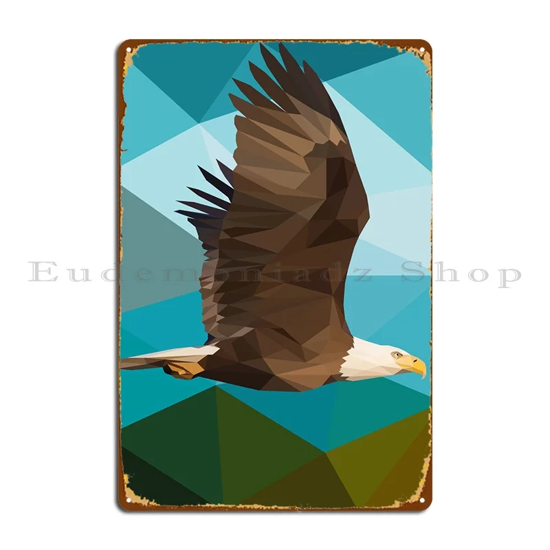 

Металлический плакат с орлом