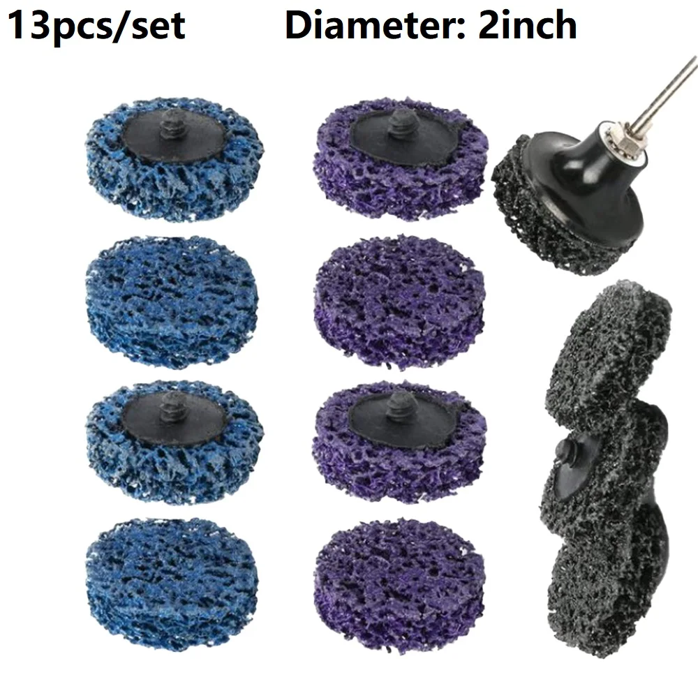 

12 Pcs Abrasive Disc Kit And Pallet Easy Stripper Disc Paint And Rust Remover Grinding Wheels 50mm Diameter Sanding Discs