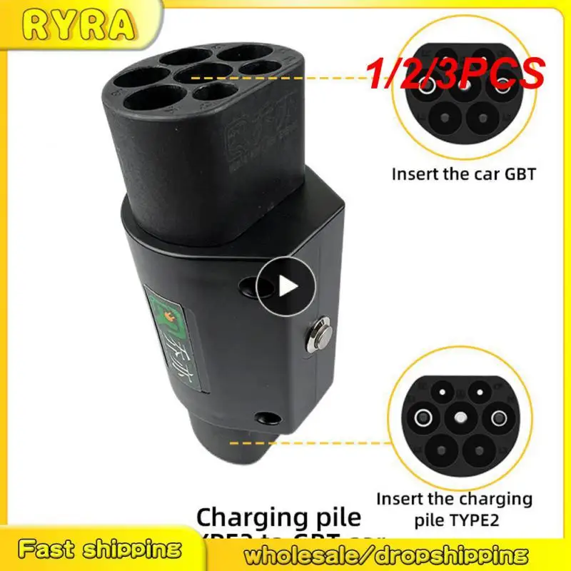 

1/2/3PCS to Type 2 EV Charger Adaptor IEC 62196 To GB China Standard EV Charger Converter Adapter 16A 32A for EVSE Charging