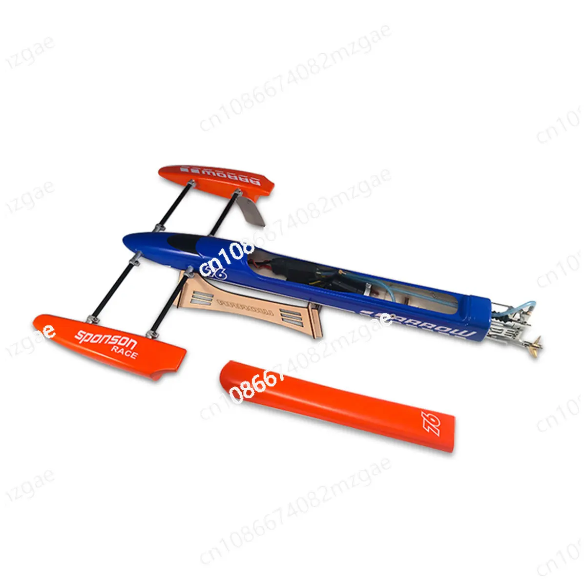 TFL 1138 бесщеточная электрическая радиоуправляемая лодка Blue Arrow Outrigger из