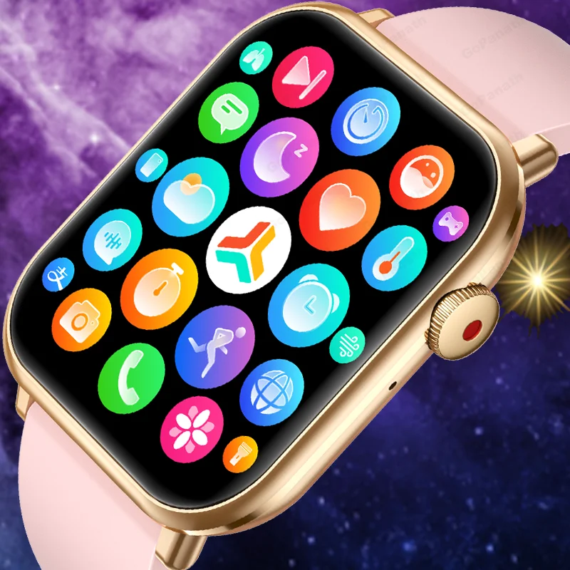 

For Xiaomi Huawei Samsung 1.95 Inch Bluetooth Call Smartwatch Men Support 100 Sport 2022 New Women Rotary Keys Smart Watch +Box