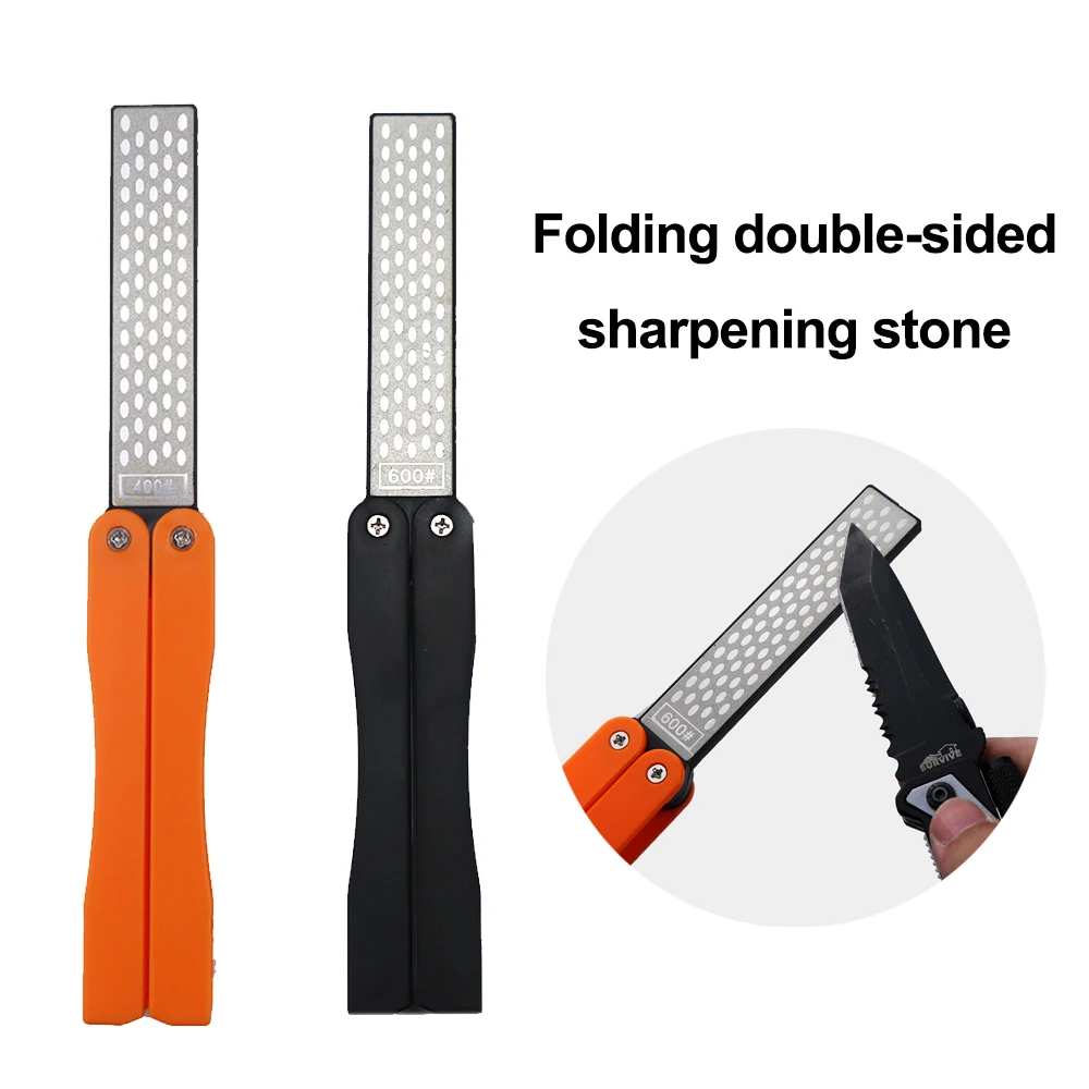 

Outdoor Double Sided Folded Sharpener Diamond Knife Sharpening Stone Kitchen Tool
