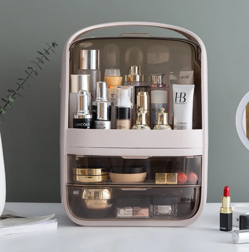 

Cosmetics Storage Box Skincare Makeup Jewelry Storage Case Large Cosmetics Organizer Lipstick Storage Box Beauty Product Storage