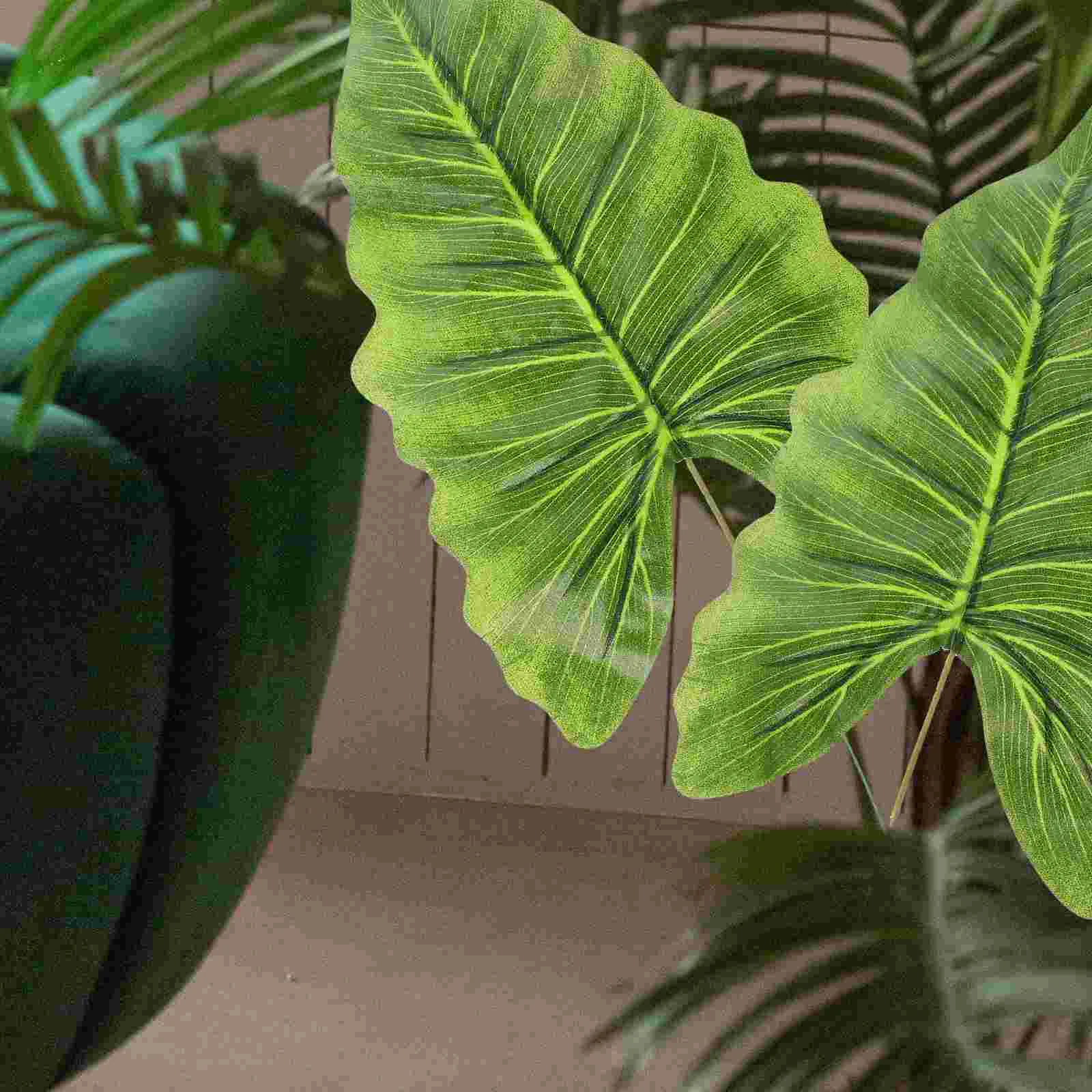 3 шт. искусственные листья зеленые растения цветочная композиция тропическая