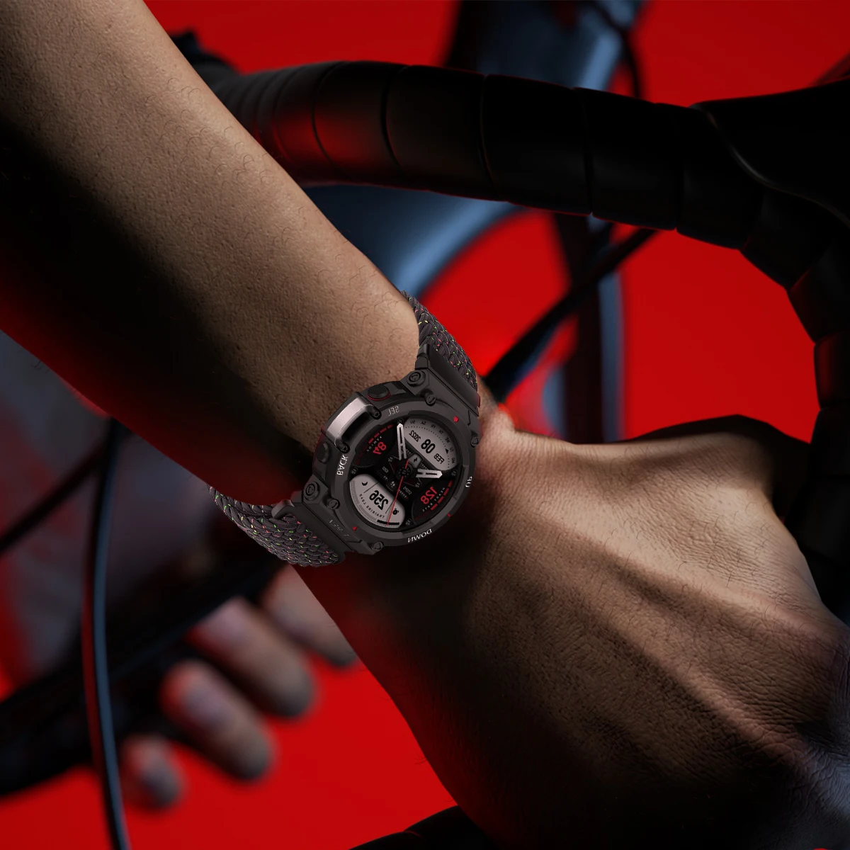 Фото Плетеный ремешок Solo Loop для Huami Amazfit T-Rex 2 3, нейлоновые эластичные ремни для умных часов Huami Amazfit T-Rex T RexPro Correa №4
