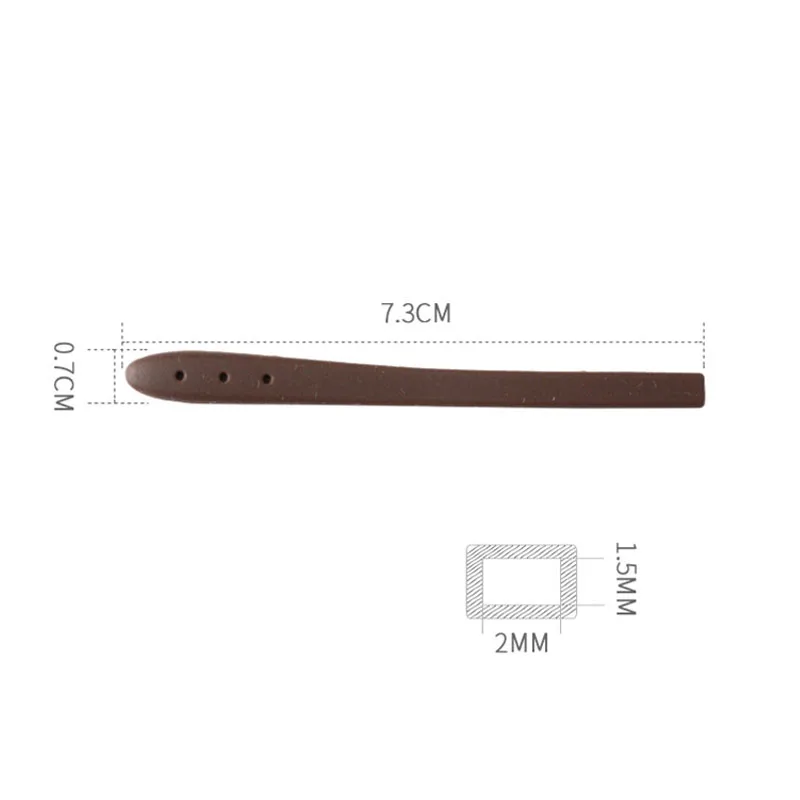 1 пара силиконовые противоскользящие насадки на дужки очков |