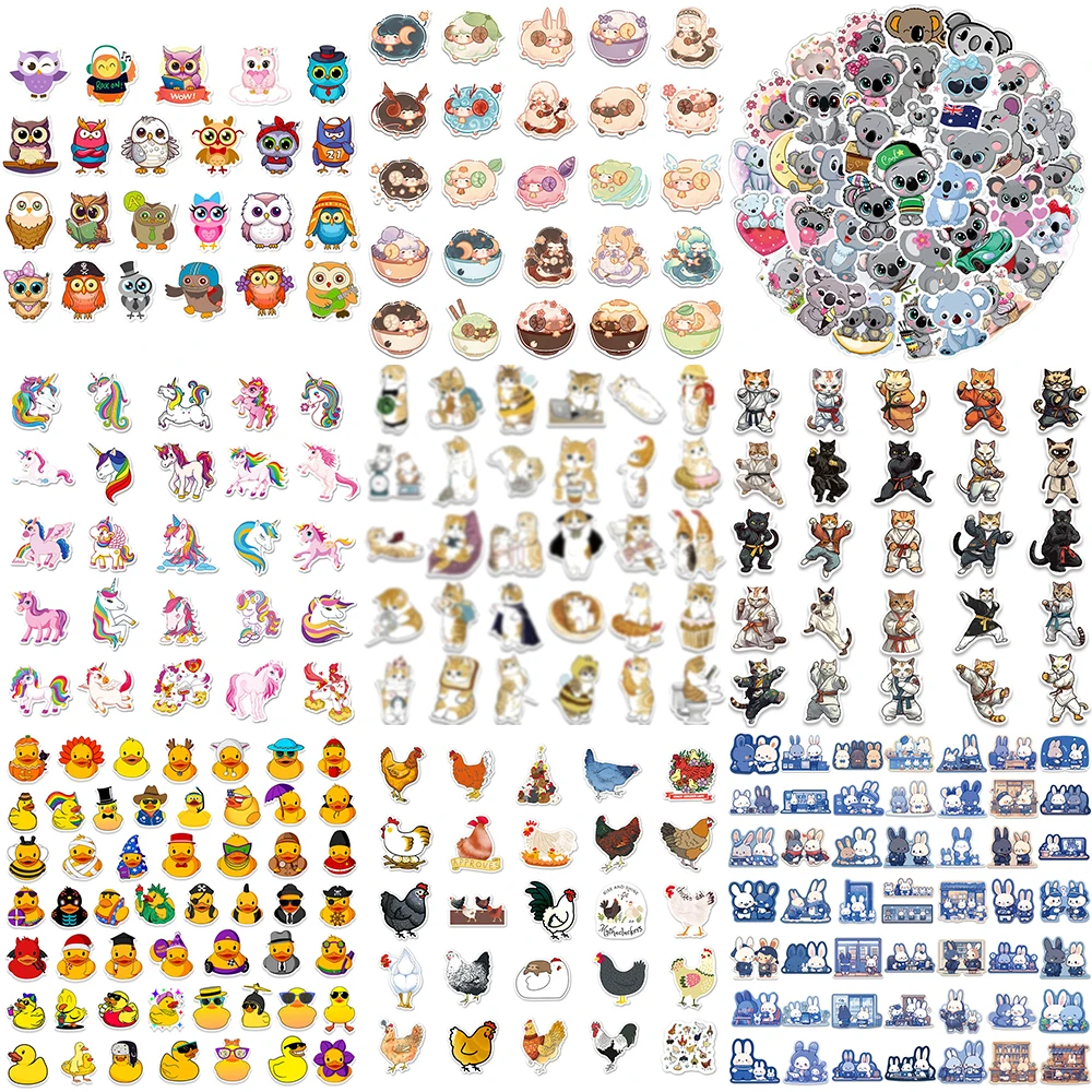 10/30/50 шт. декоративные наклейки желтая утка