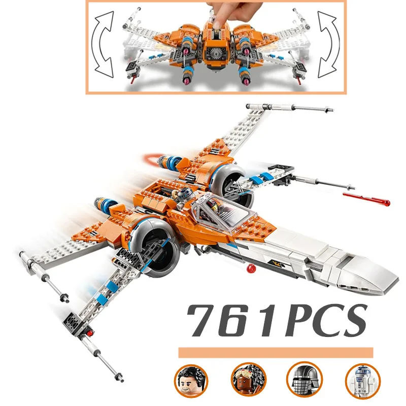 

Fit 75273 Disney Stars Fighter Space Wars Poe Dameron Fighters Spaceship Model Building Blocks Bricks Toys Kid Gift