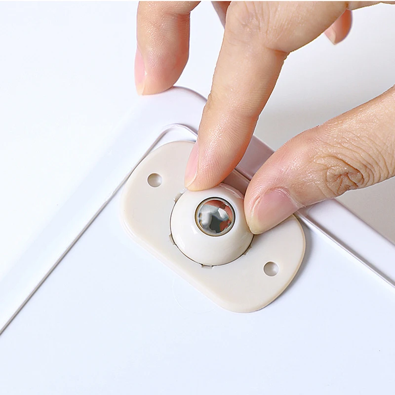 

Self Adhesive Caster Wheels Stainless Steel 360 Degree Rotation Paste Swivel Wheels Sticky Pulley for Furniture Bins Storage Box