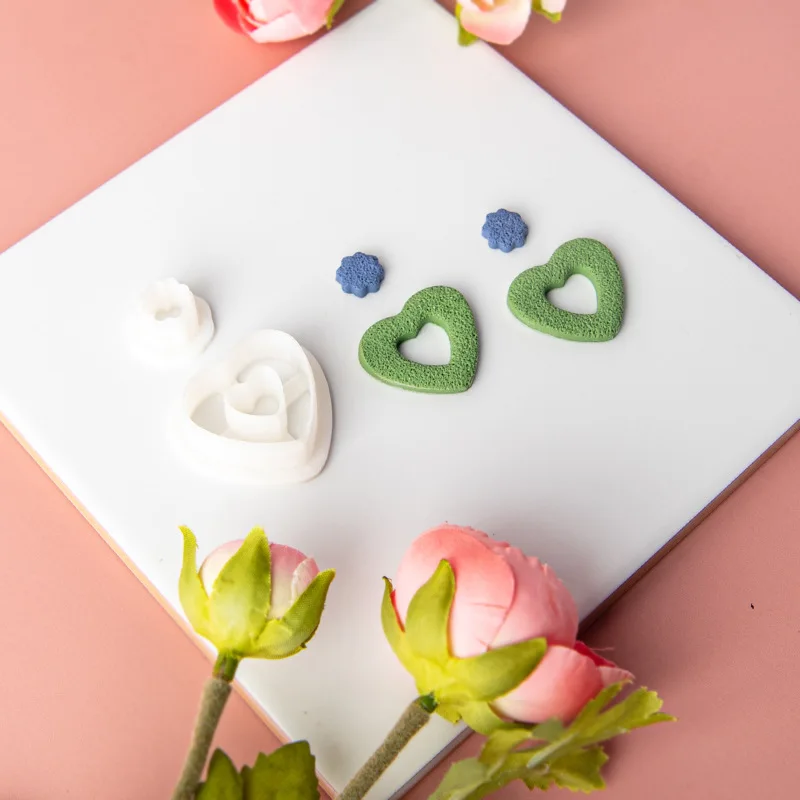 Форма в форме сердца мягкая керамика полимерная глина геометрическая форма для