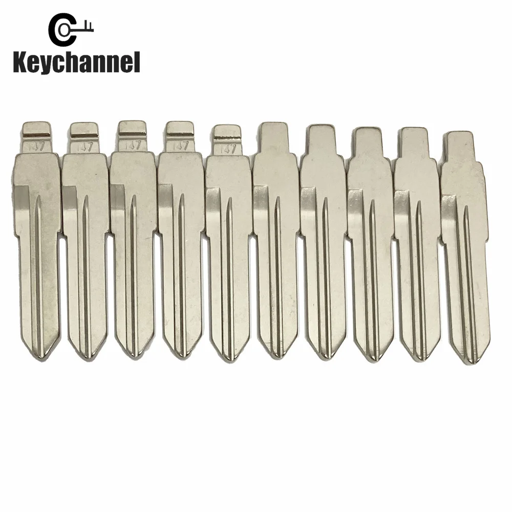 Keychannel 10 шт./лот KD ключ № 147 GT10 металлический пустой необработанный флип XHORSE