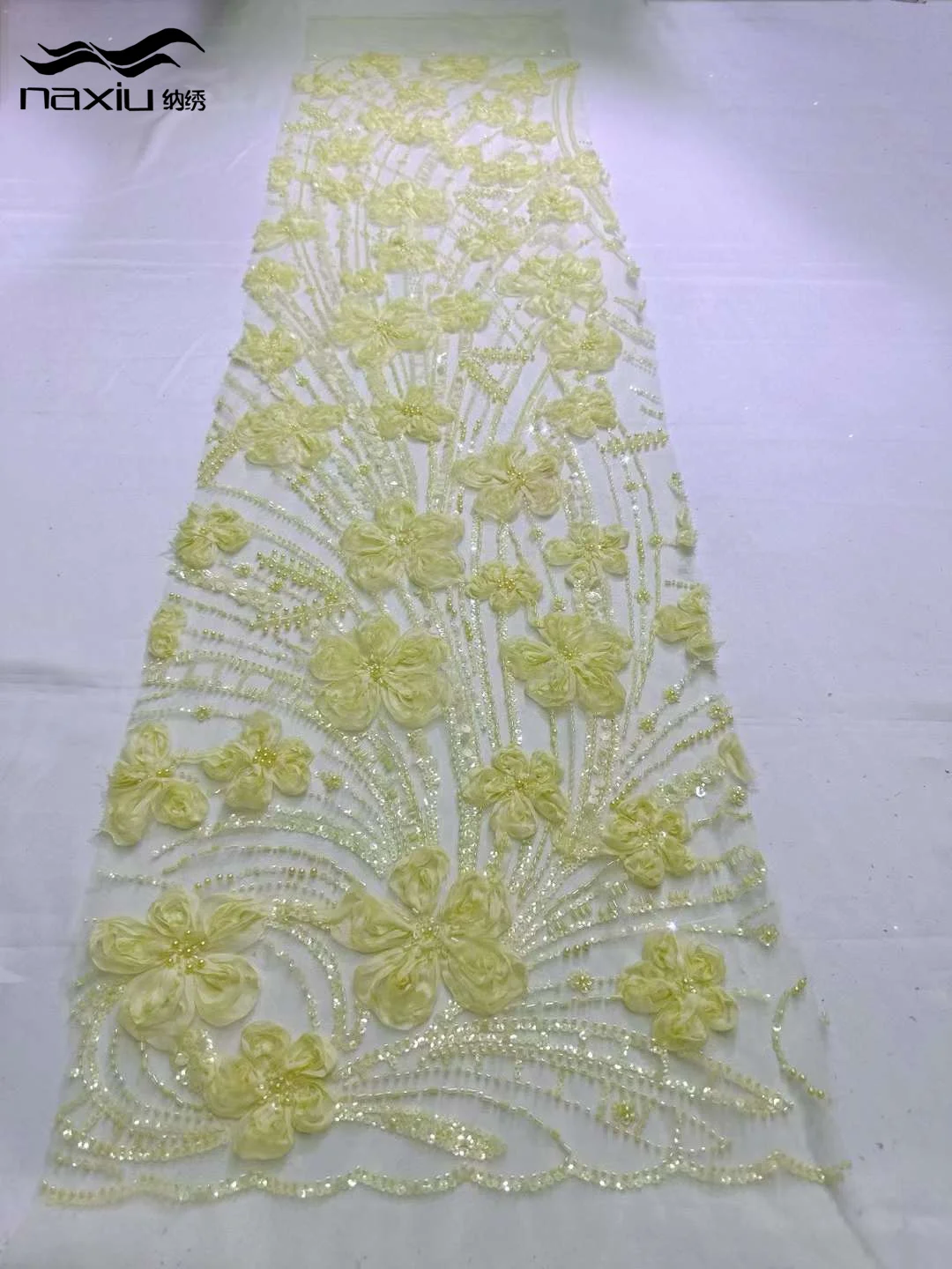 Роскошная африканская кружевная Тюлевая ткань Madison 5 ярдов 2024 французская 3D