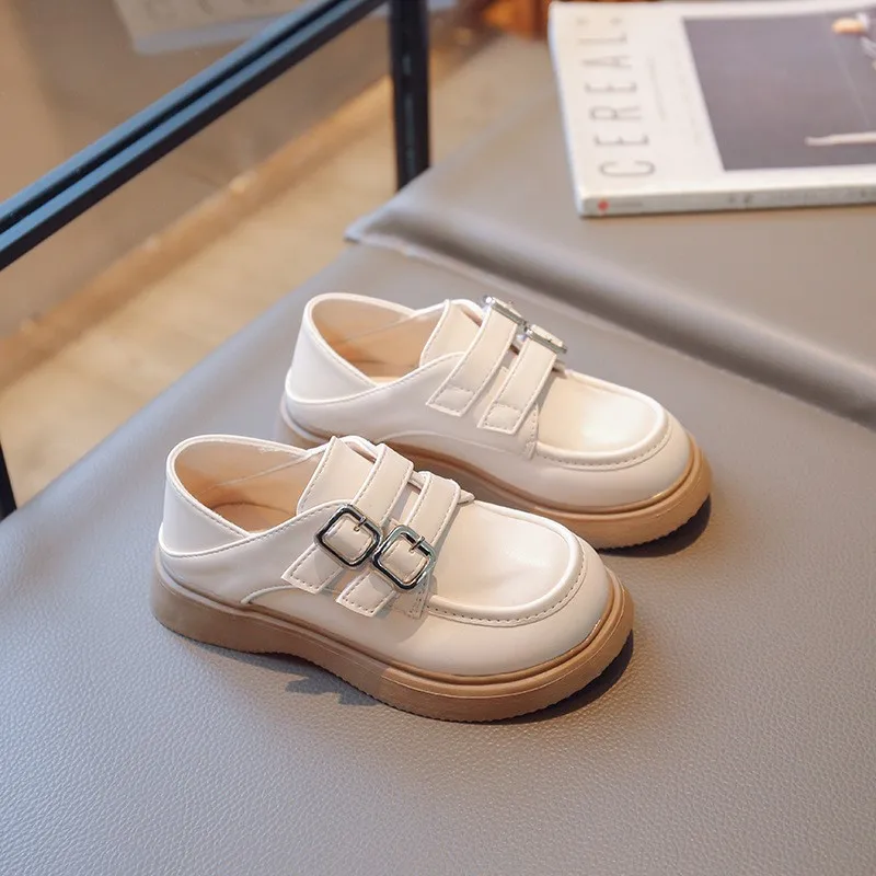 

CAPSELLA KIDS Spring Autumn Elegant Hook & Loop Casual Shoes Children Boys Fashion Leather Shoes Size 26-36