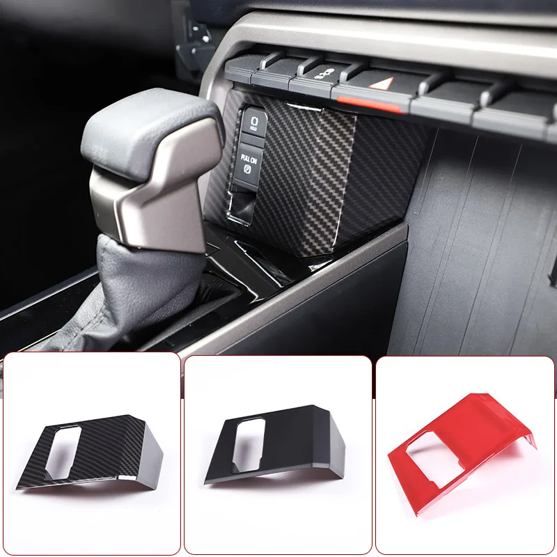

ABS Car Central Control Electronic Handbrake Button Frame Decorative Sticker For Toyota Tundra/Sequoia 2022 2023 Car Accessories