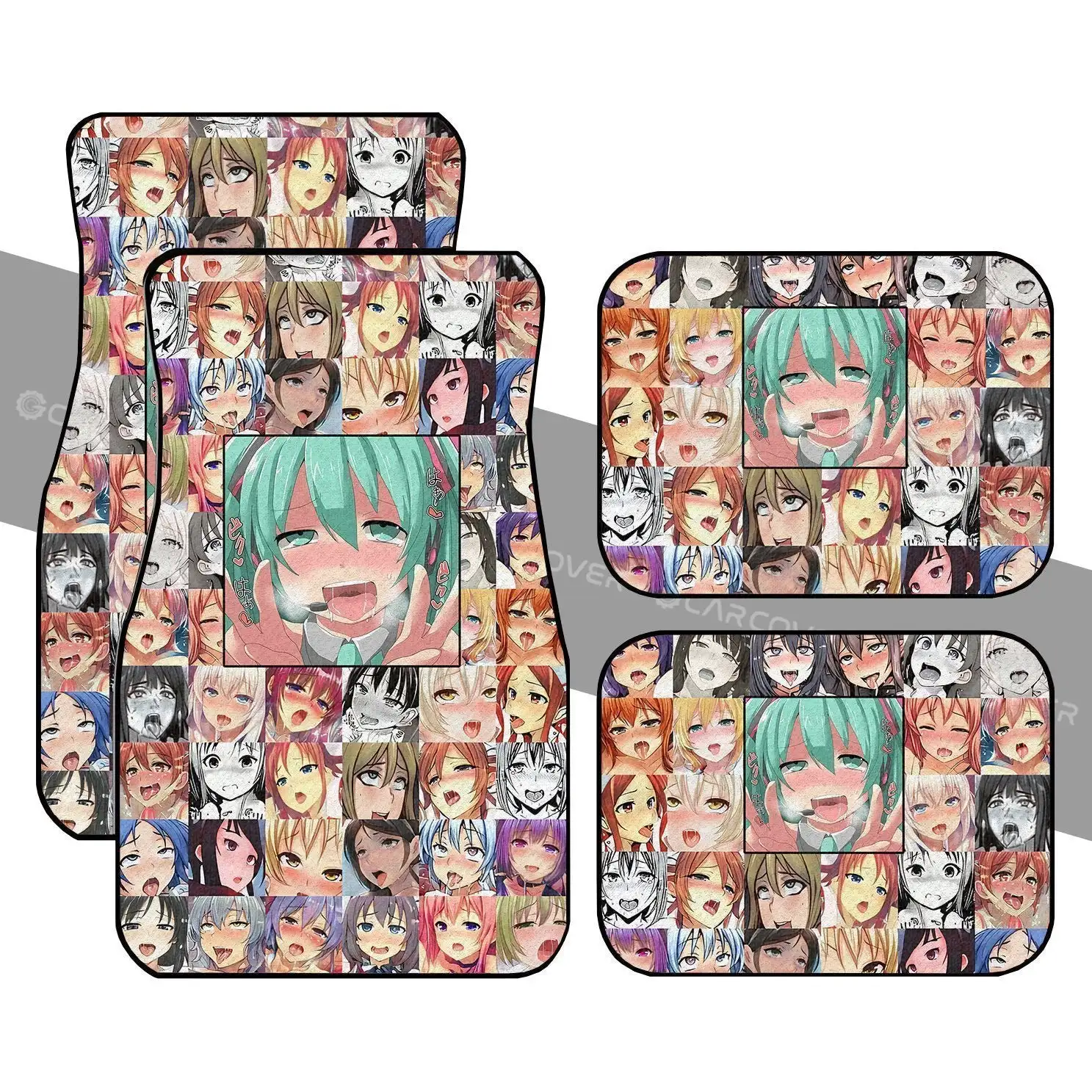 

Автомобильные коврики Ahegao Miku, пользовательские аксессуары для интерьера автомобиля