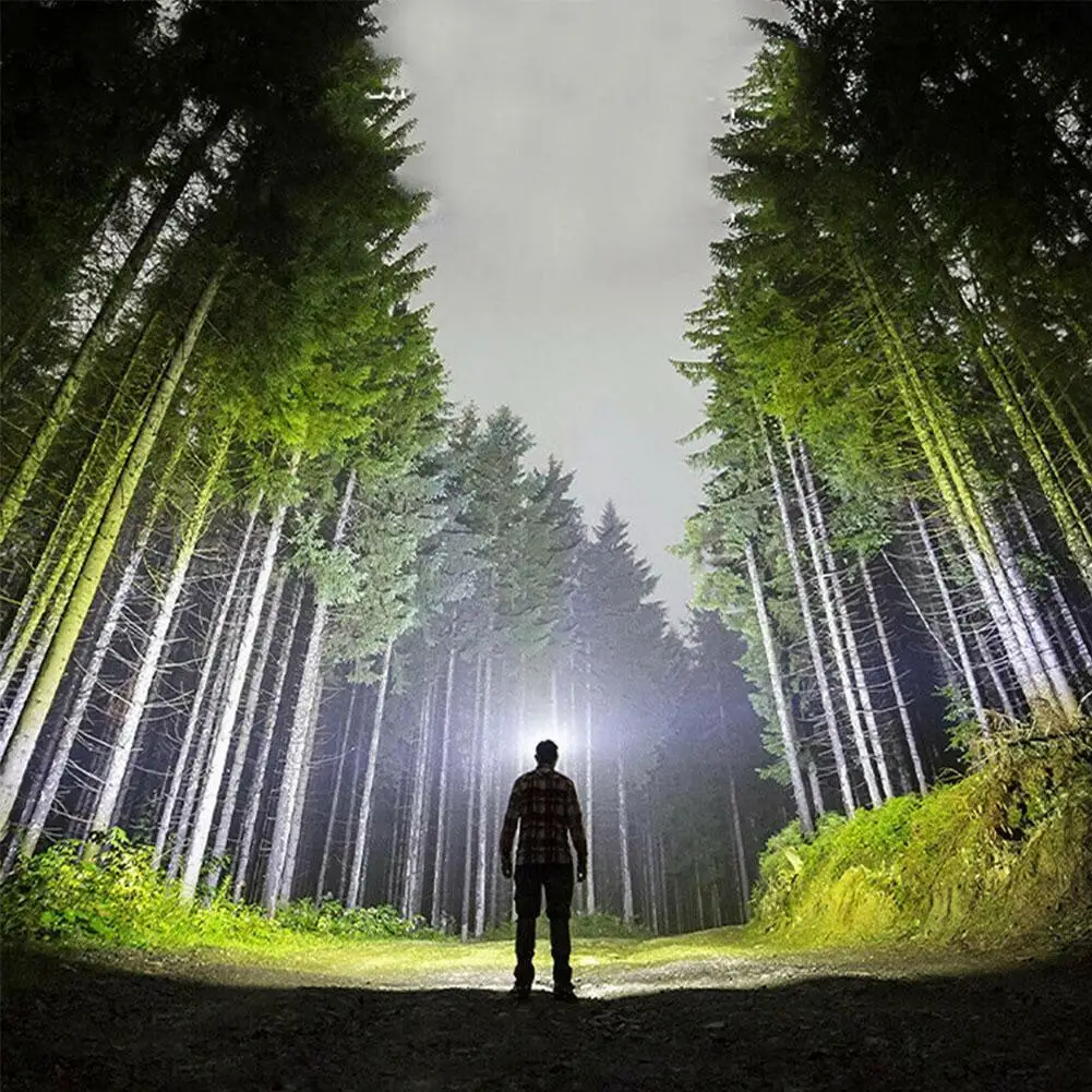 

Black Led+cob Usb Rechargeable Fishing Headlight 1200 Light Flashlight Headlamp Waterproof Modes Torch Portable Ma 10 Mini O0v6