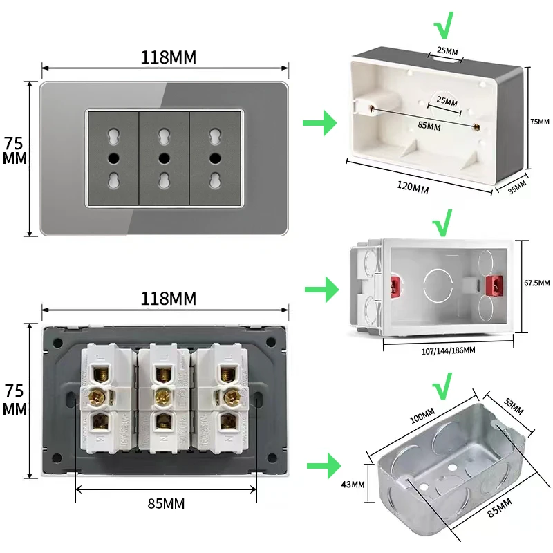 Быстрая зарядка USB Type-c двойная USB-розетка 20 Вт