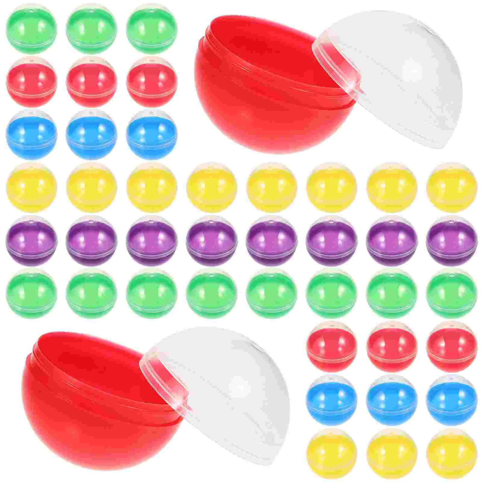 50 шт. красочный торговый автомат с полупрозрачной оболочкой заполняемые капсулы