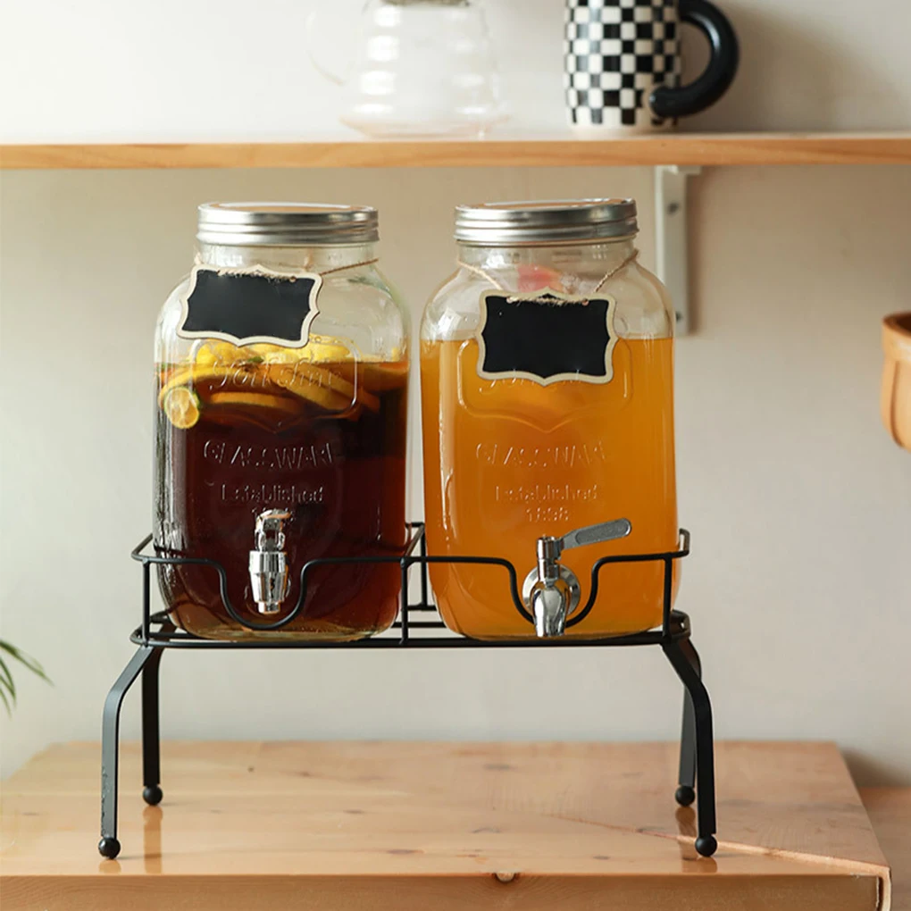 2 шт. стеклянный кувшин для сока из нержавеющей стали