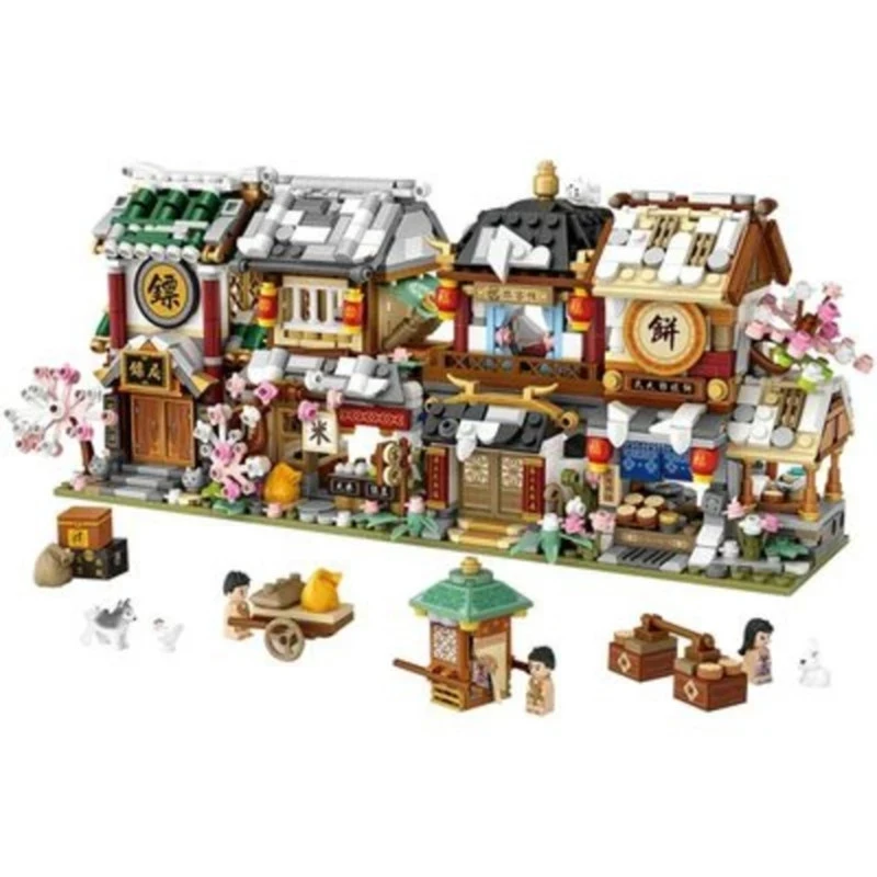

LOZ Mini Block Mini Street City China Street Chinese Tradition Special Model DIY Assembly Toys for Children Educational