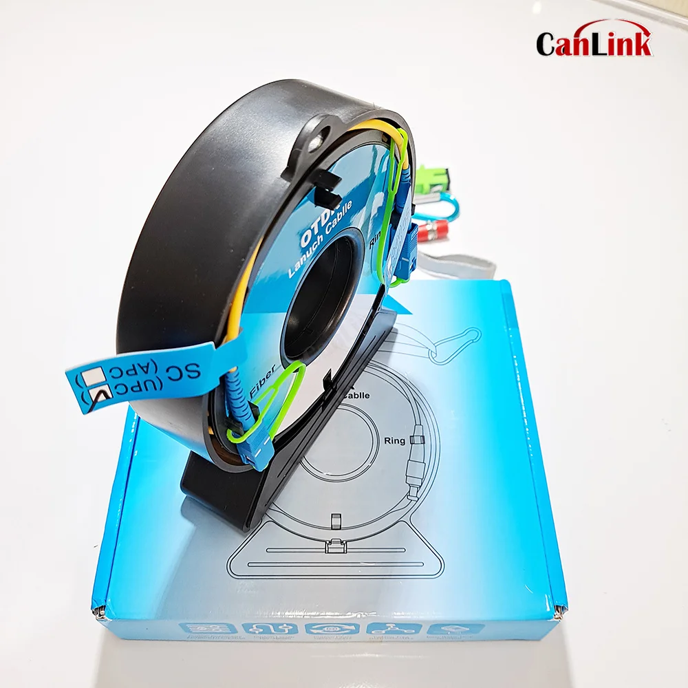 LC SC OTDR Dead Zone Eliminator Fiber Rings Reel Fibre Coil 500M Fiber Optic OTDR Launch Cable Box 1310 1550nm Single Mode