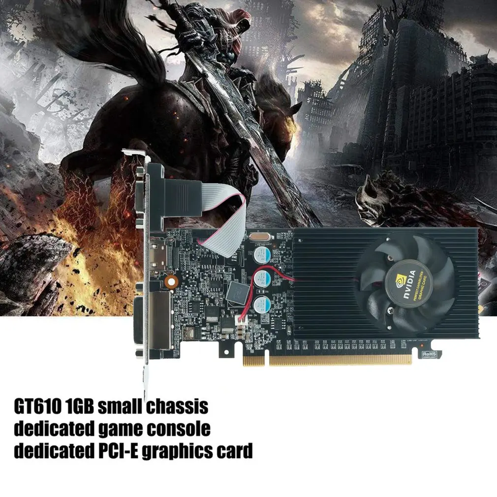 Видеокарта PNY NVIDIA GeForce VCGGT610 XPB 1 ГБ DDR3 SDRAM PCI Express 2 0 Графическая карта - купить по